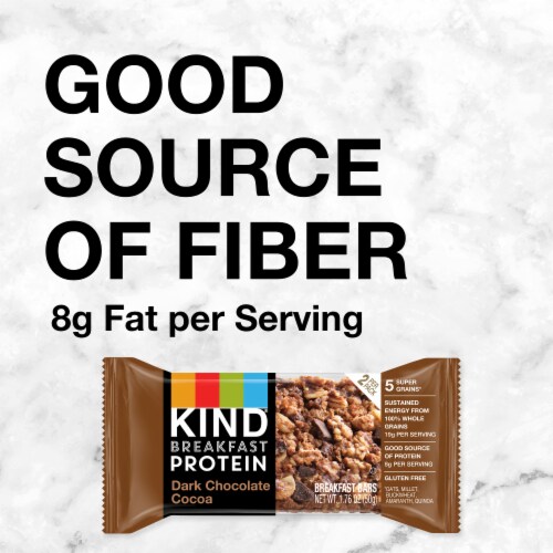 KIND Dark Chocolate Cocoa Breakfast Bars Perspective: left