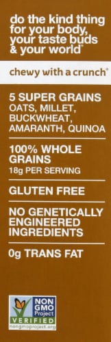 KIND Healthy Grains Almond Butter Dark Chocolate Granola Bars Perspective: left