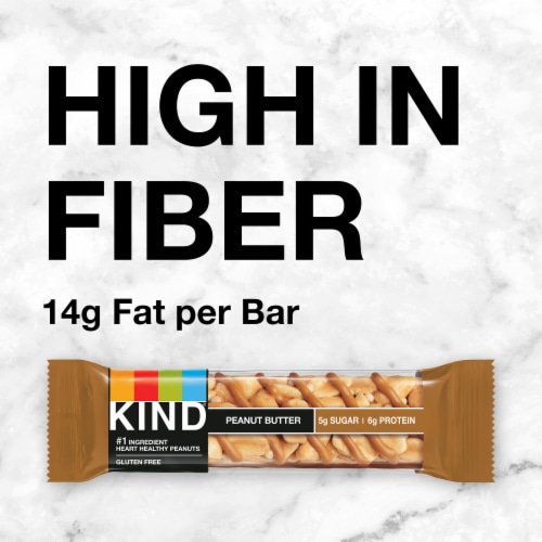 KIND Gluten Free Peanut Butter Healthy Snack Bars Perspective: left