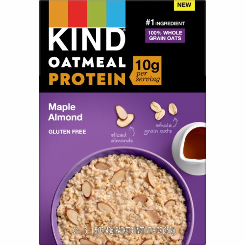 KIND Gluten Free Maple Almond Oatmeal Perspective: left