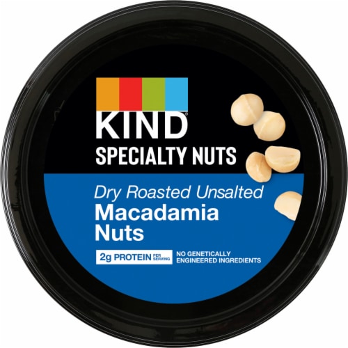 KIND Dry Roasted Unsalted Macadamia Nuts Perspective: left