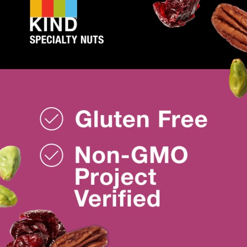 KIND Pecan Cranberry Cashew with Pistachios and Cherries Trail Mix Perspective: left