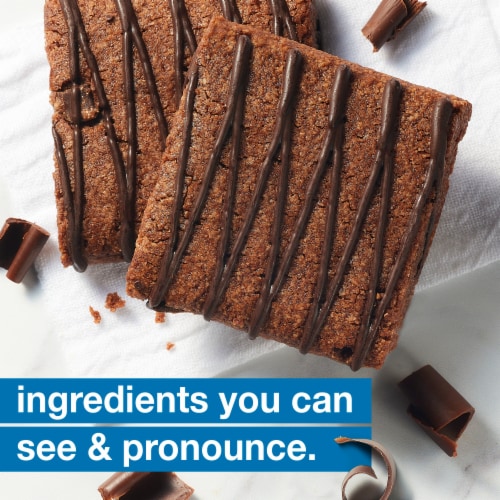 KIND Gluten Free Chocolate Almond Flour Brownie Soft Baked Squares Perspective: left