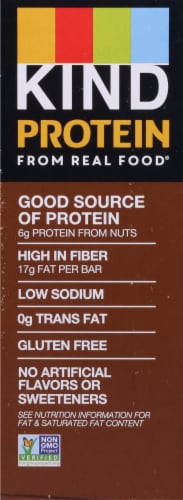 KIND Almond Butter Dark Chocolate Protein Nut Bars Perspective: left