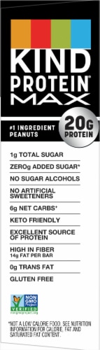 KIND Protein MAX Crispy Chocolate Peanut Butter Bars Perspective: left