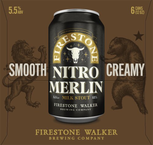 Firestone Walker Nitro Merlin Milk Stout Perspective: left