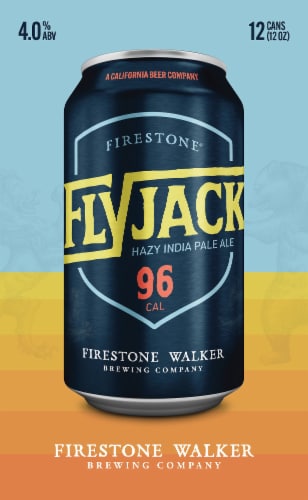 Firestone Walker Flyjack Hazy IPA Beer Perspective: left
