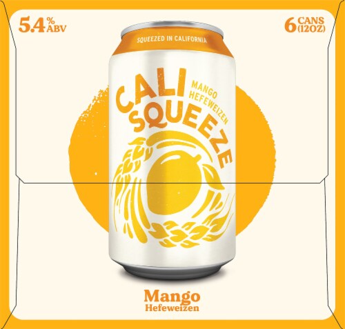 Firestone Walker Cali Squeeze Mango Hefeweizen Perspective: left