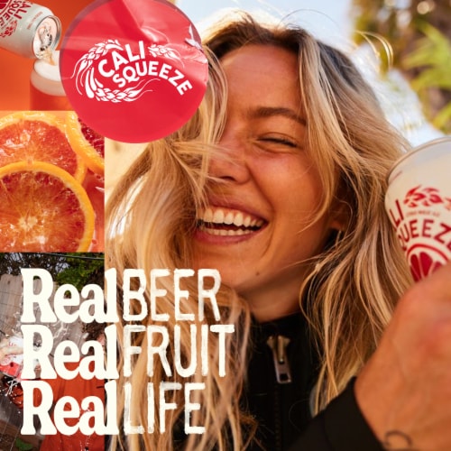 Cali Squeeze Citrus Wheat Ale Craft Beer Variety Pack Perspective: left