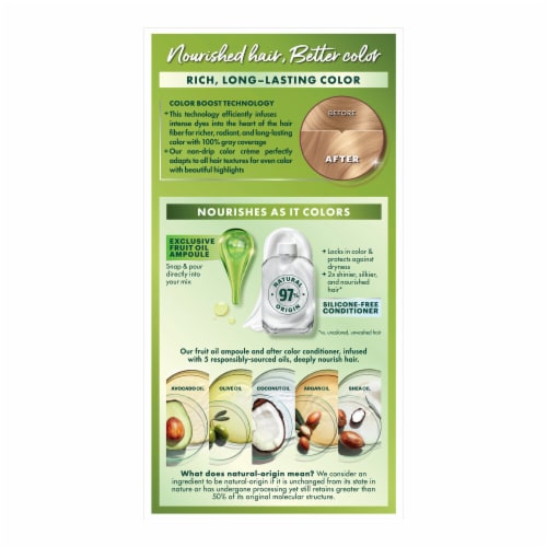 Garnier Nutrisse 93 Light Golden Blonde Honey Butter Nourishing Hair Color Creme Perspective: left