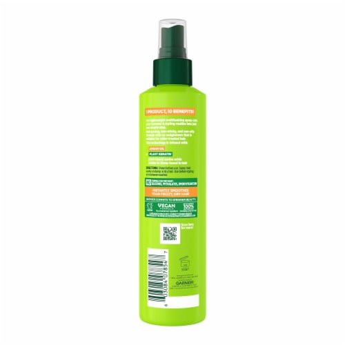 Garnier Fructis Sleek and Shine 10 in 1 Leave in Spray for Frizzy, Dry Hair Perspective: left