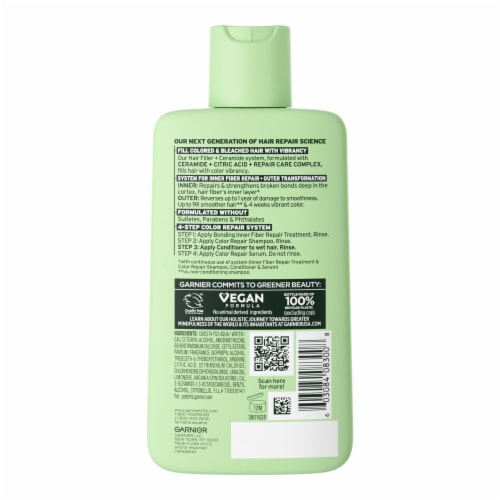 Garnier Fructis Hair Filler Color Repair Conditioner Sulfate Free for Colored & Bleached Hair Perspective: left