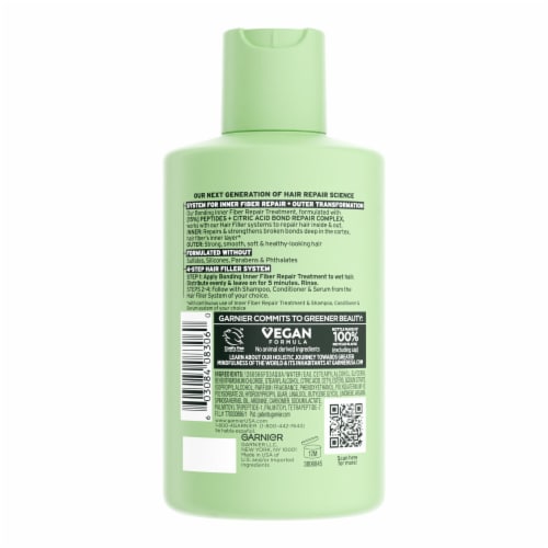 Garnier Fructis Hair Filler Inner Fiber Repair Pre-Shampoo Treatment Perspective: left