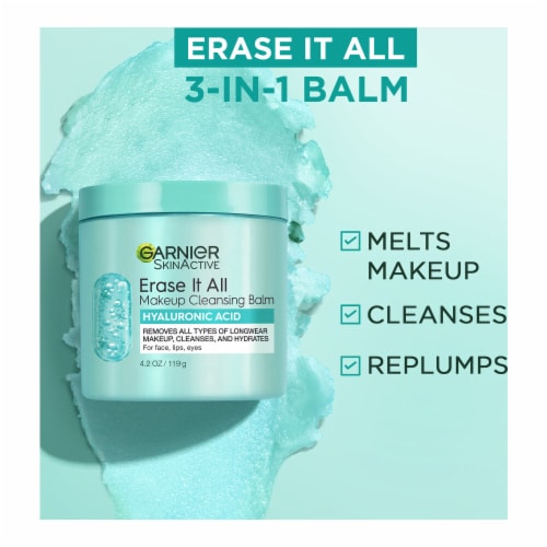 Garnier SkinActive Erase It All Makeup Cleansing Balm with Hyaluronic Acid Perspective: left