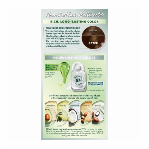 Garnier Nutrisse Nourishing 53 Medium Golden Brown Chestnut Hair Color Creme Perspective: left