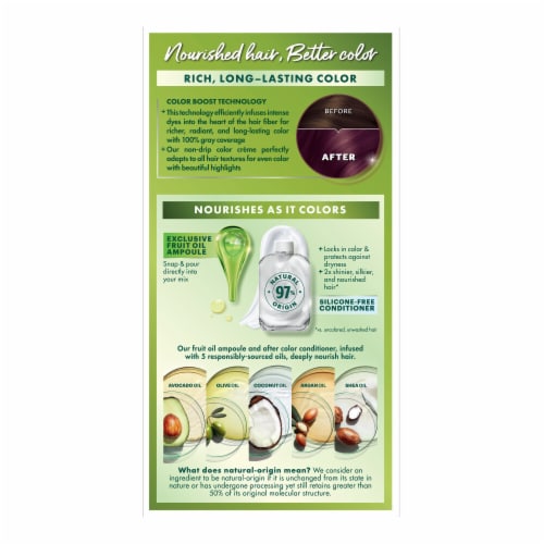 Garnier Nutrisse Nourishing Permanent Hair Color 42 Deep Burgundy Perspective: left