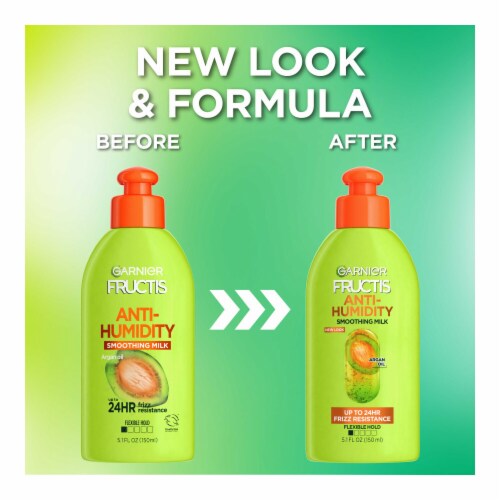Garnier Fructis Style Anti Humidity Smoothing Milk Perspective: left