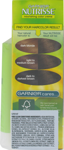 Garnier Nutrisse Medium Brown  Hair Color Kit Perspective: left