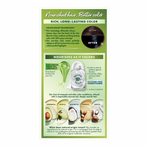 Garnier Nutrisse Nourishing 22 Intense Blue Black Mulberry Hair Color Creme Perspective: left