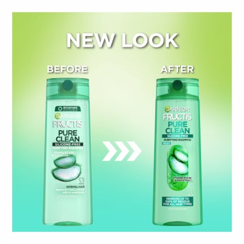 Garnier Fructis Pure Clean Purifying Shampoo Perspective: left