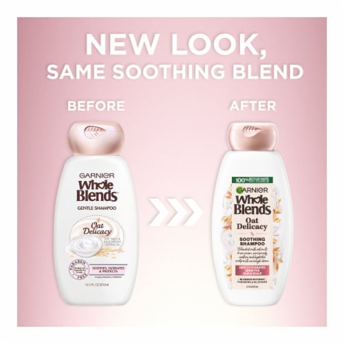 Garnier Whole Blends Oat Delicacy Smoothing Conditioner for Sensitive Hair + Scalps Perspective: left