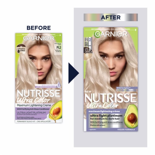 Garnier® Nutrisse Ultra Light Platinum Maximum Lightening Creme Perspective: left