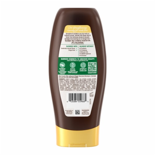 Garnier Whole Blends Ginger Recovery Strengthening Conditioner for Weak Hair Perspective: left