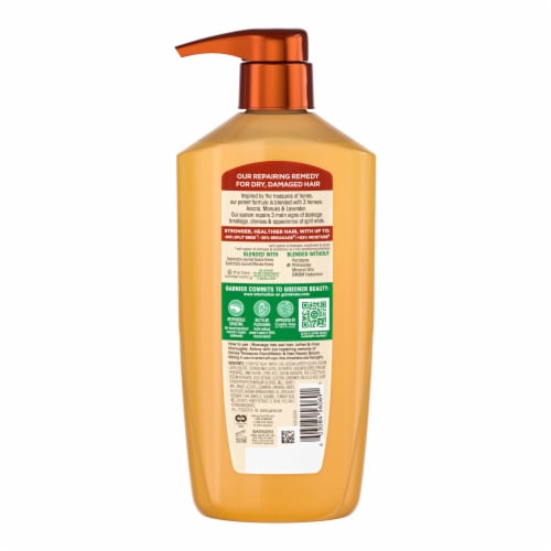 Garnier Whole Blends Honey Treasures Repairing Shampoo Perspective: left