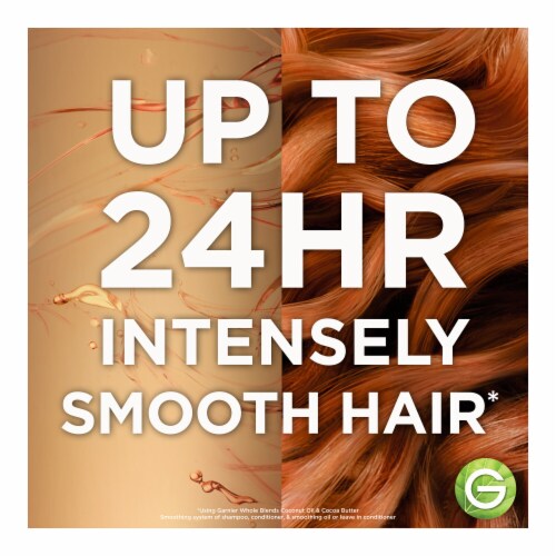 Garnier Whole Blends Coconut Oil and Cocoa Butter Shampoo Perspective: left
