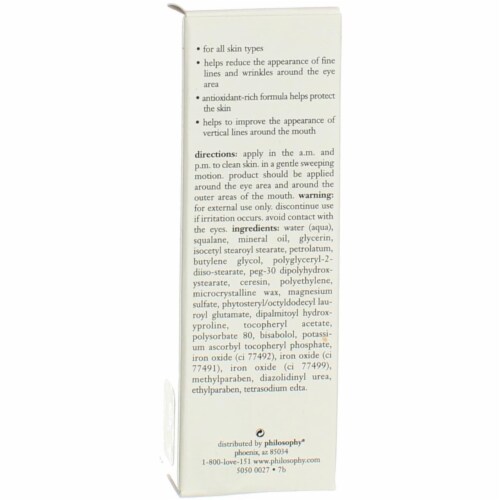 Philosophy Hope in a Tube Eye and Lip Firming Cream Perspective: left