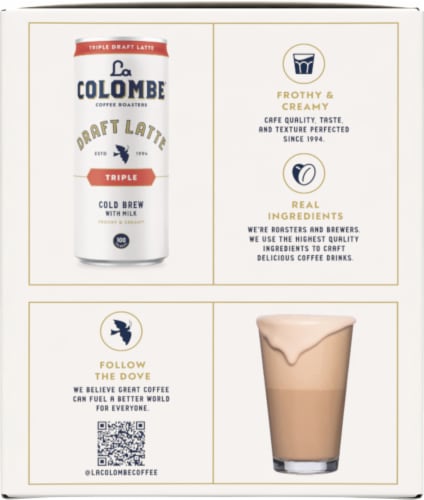 La Colombe® Triple Draft Latte Perspective: left