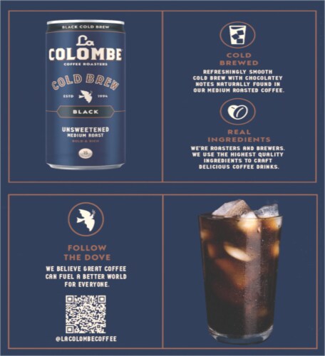 La Colombe® Brazilian Cold Brew Coffee Drink Perspective: left