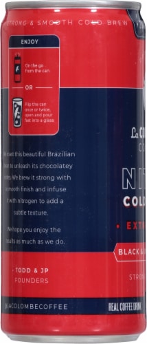 La Colombe Nitro Cold Brew Coffee Perspective: left