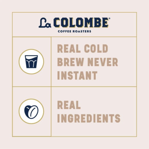 La Colombe Coffee Triple Cold Brew Draft Latte Can Perspective: left