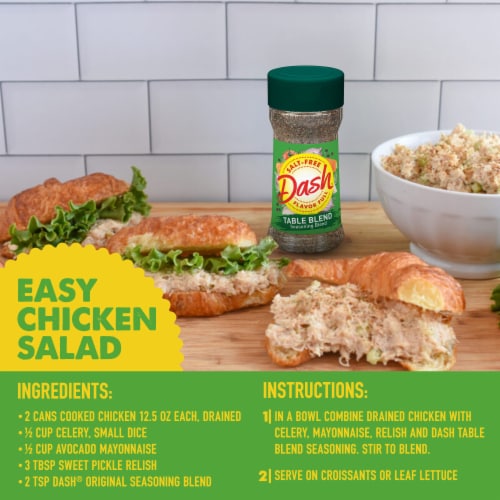 Dash Salt-Free Table Blend Seasoning Blend, Kosher Perspective: left