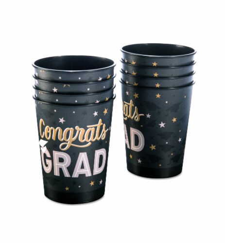 American Greetings Graduation Party Cups Perspective: left