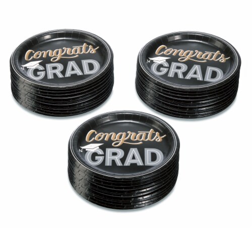 American Greetings Graduation Party Paper Dinner Plates Perspective: left