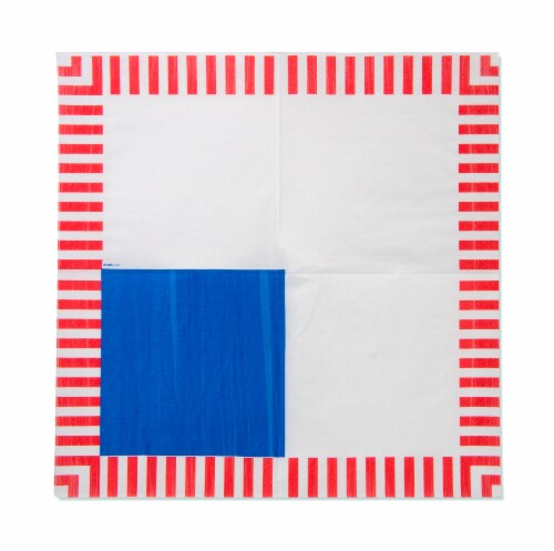 American Greetings Patriotic Paper Napkins Perspective: left