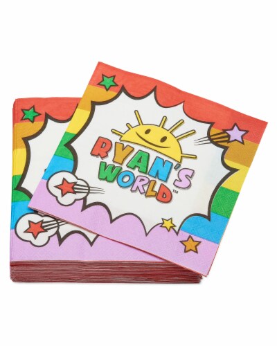 American Greetings Ryan's World Lunch Napkins Perspective: left