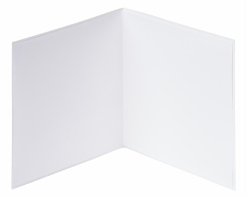Papyrus Blank Card (White Rose) Perspective: left