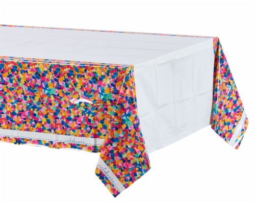 American Greetings Confetti Birthday Table Cover Perspective: left