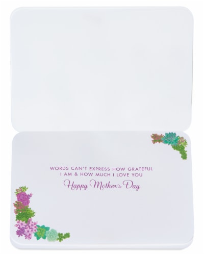 Papyrus Mother's Day Card (Floral Lettering) Perspective: left