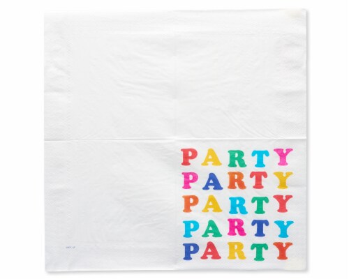 American Greetings Rainbow Lunch Napkins Perspective: left