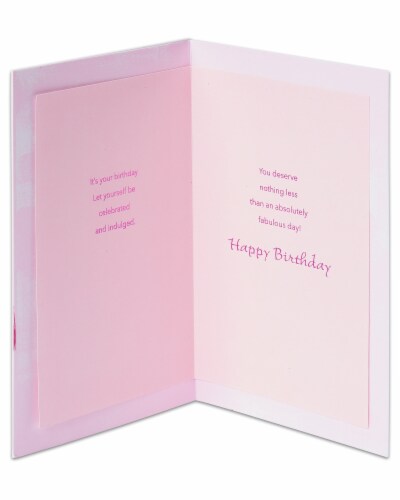 American Greetings Birthday Card for Her (Fabulous Day) Perspective: left