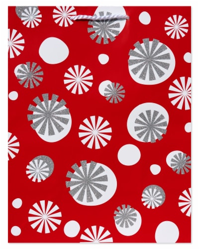 American Greetings Medium Christmas Snowflakes Gift Bag Perspective: left