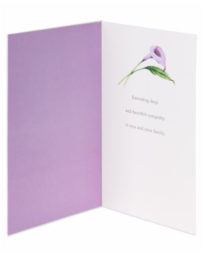 American Greetings #41 Sympathy Card (Flower) Perspective: left