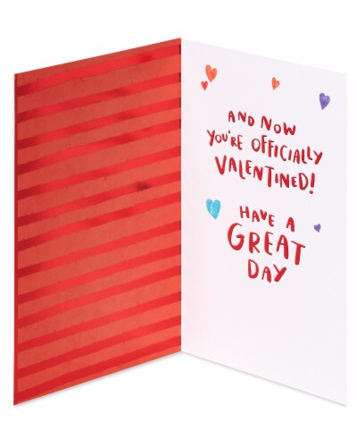American Greetings #55 Valentine's Day Card for Kids (Sweet and Smart) Perspective: left