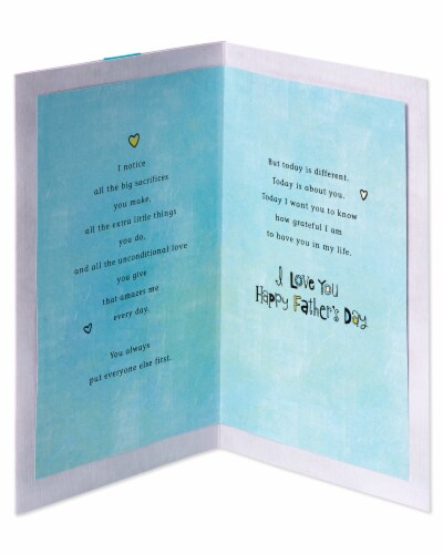 American Greetings Father's Day Card for Him (I Notice) Perspective: left