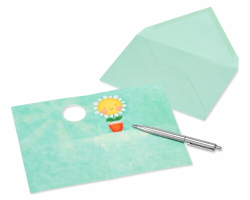 American Greetings #56 Thinking of You Card (Sun and Daisy) Perspective: left