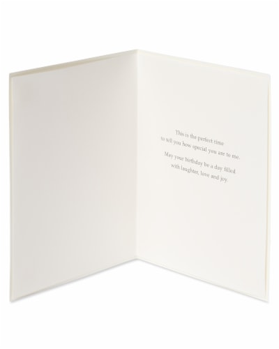 Papyrus Birthday Card (Pink Orchid) Perspective: left